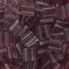 Miyuki tila 5x5mm beads - Transparent smoky amethyst TL-142